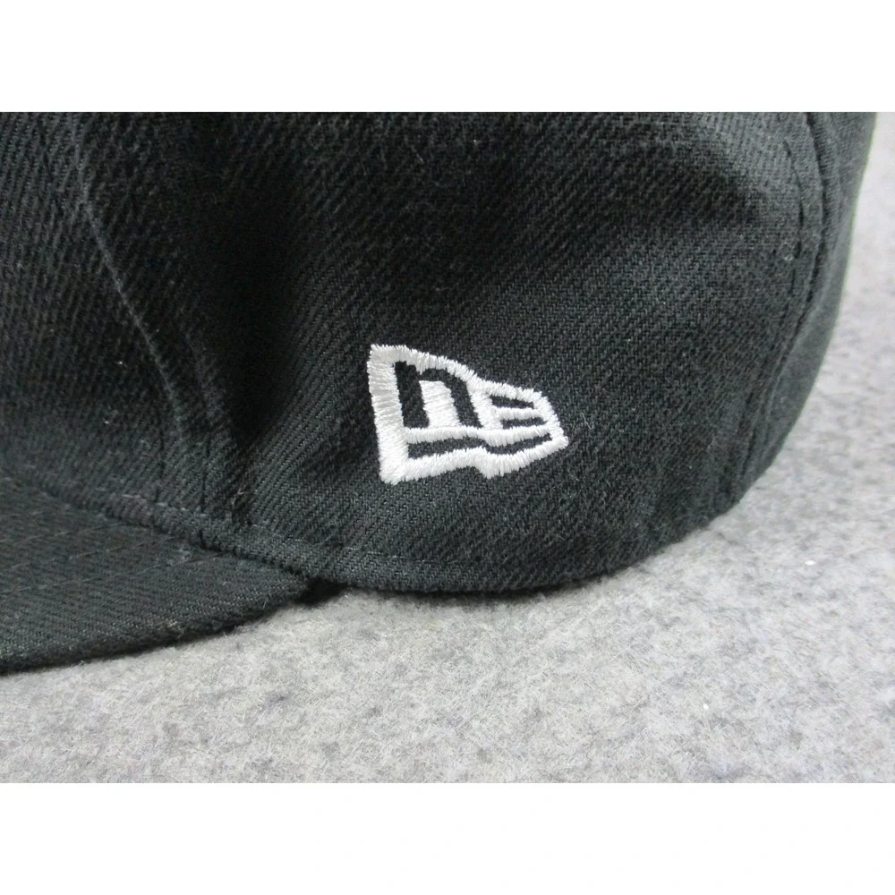 San Francisco 49ers Hat Cap Fitted Mens 7 1/4 Black Red New Era NFL Football